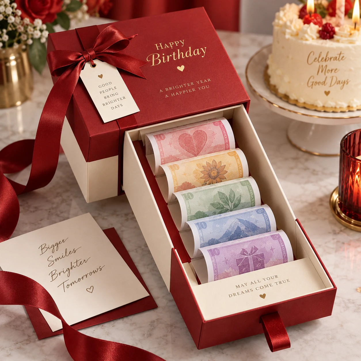 Birthday Pull-Out Cash Gift Box · Style 01A