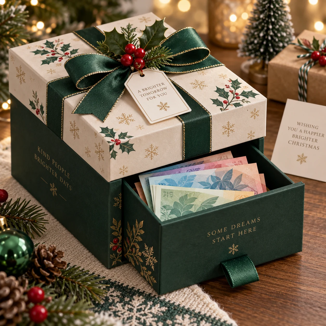 Christmas Surprise Cash Gift Box