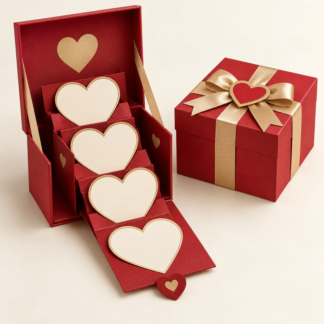 Red Valentine’s Day Surprise Cash Gift Box