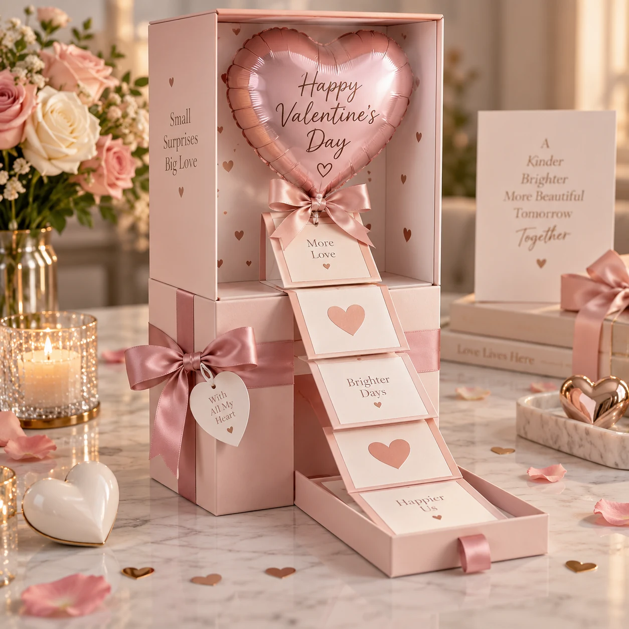 Valentine’s Day Balloon Cash Gift Box