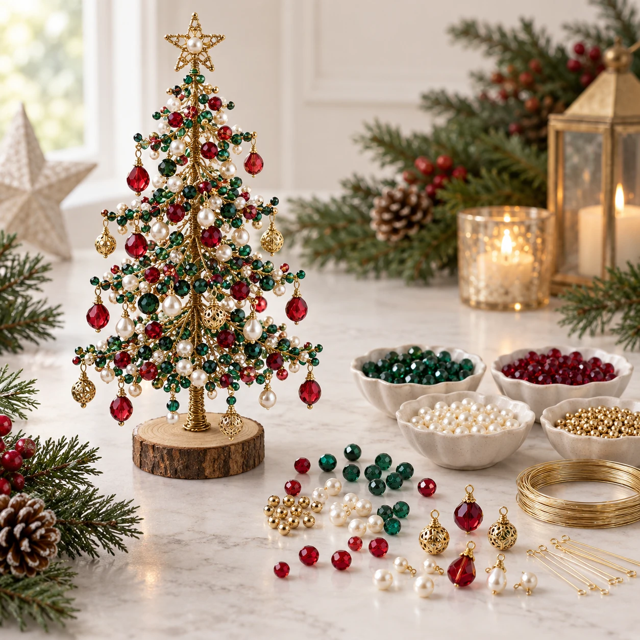 DIY Beaded Christmas Tree Kit