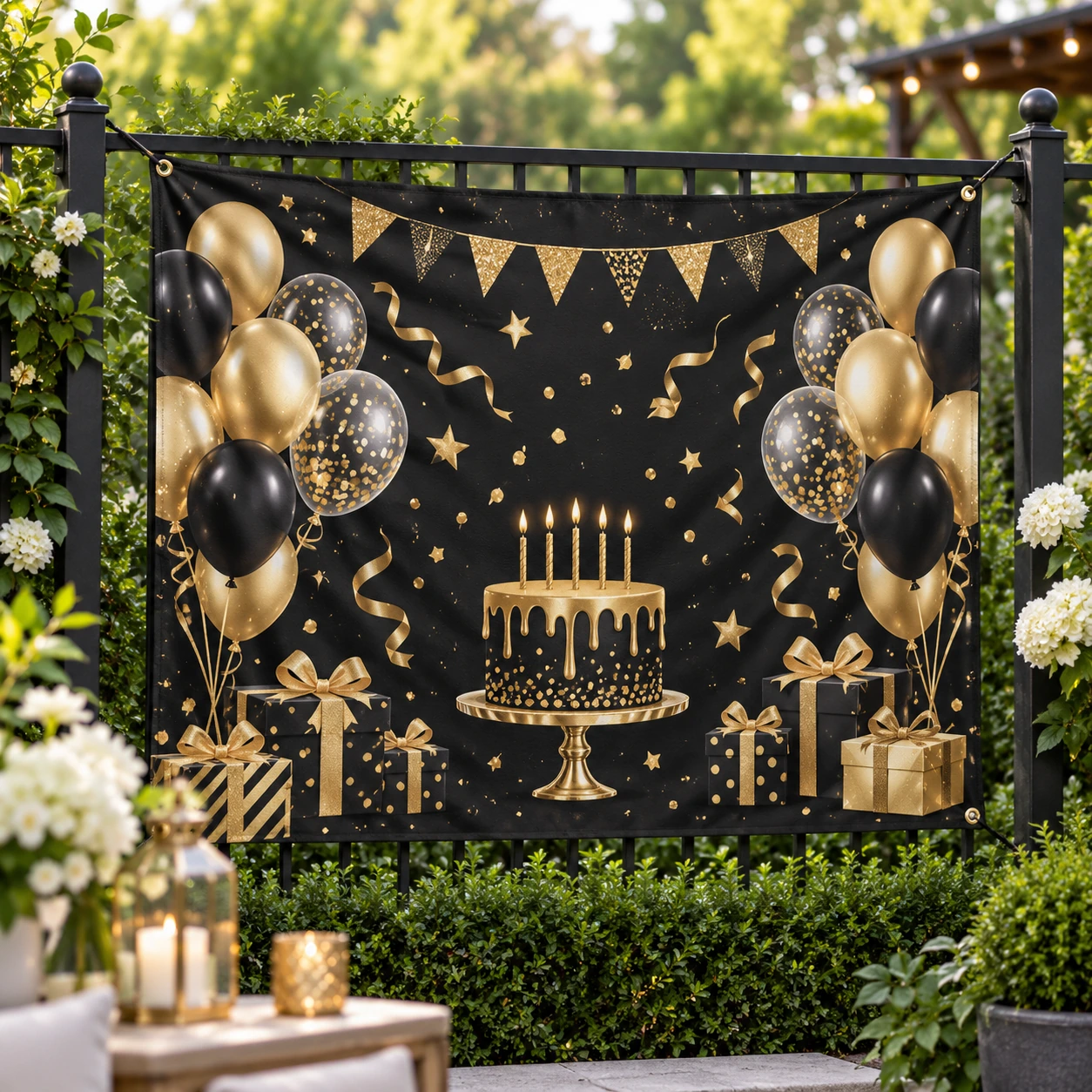 Birthday Backdrop Banner · Style 03A