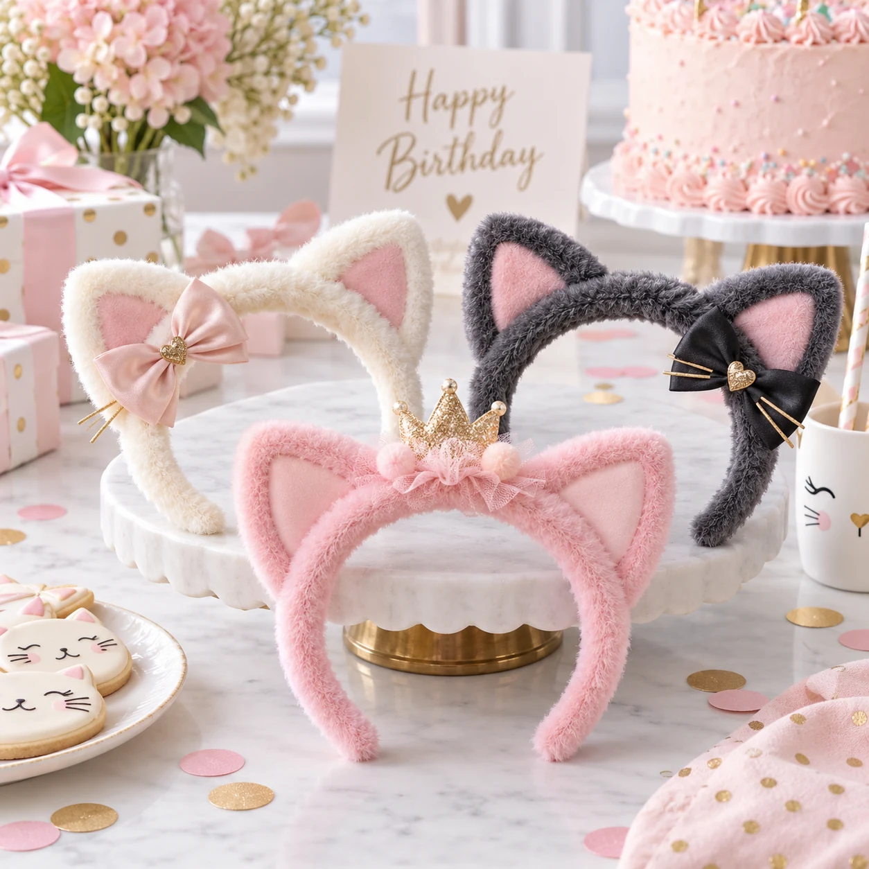 Cat-Ear Bow Party Headband