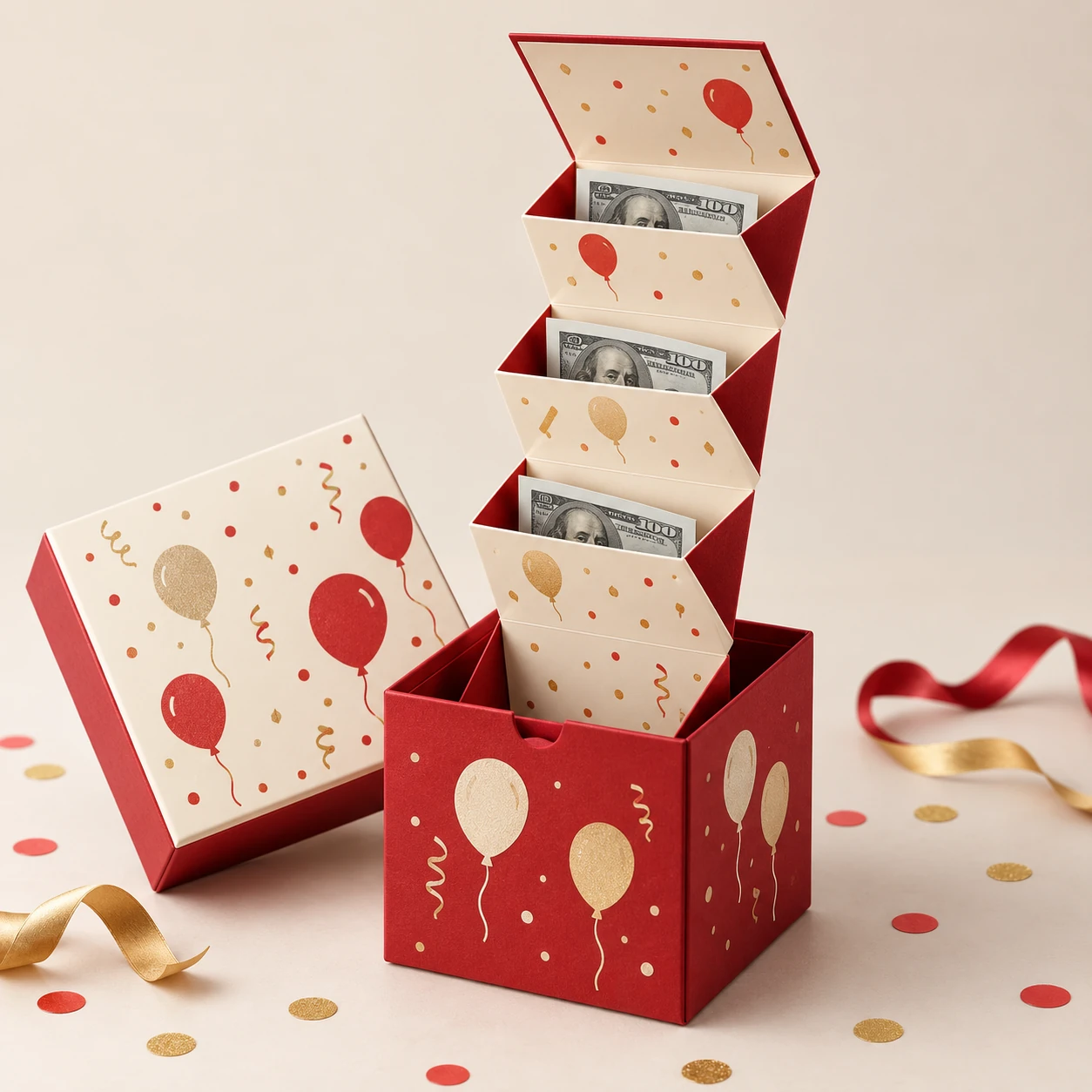 Christmas Pull-Out Cash Gift Card · Green