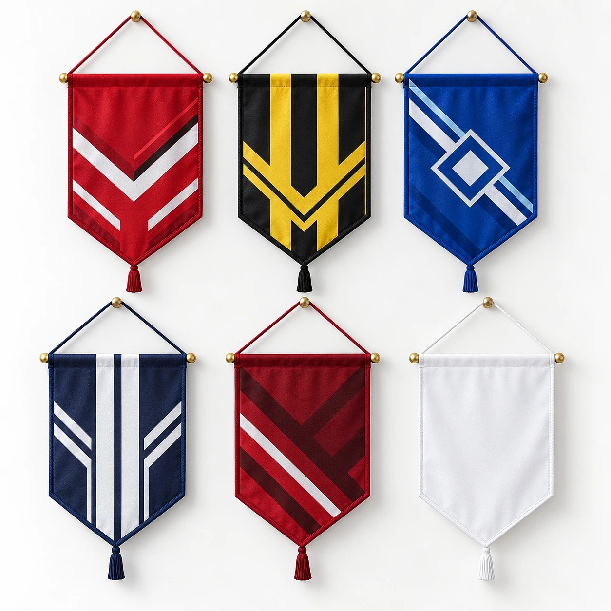 Football Club Supporter Pennant Set
