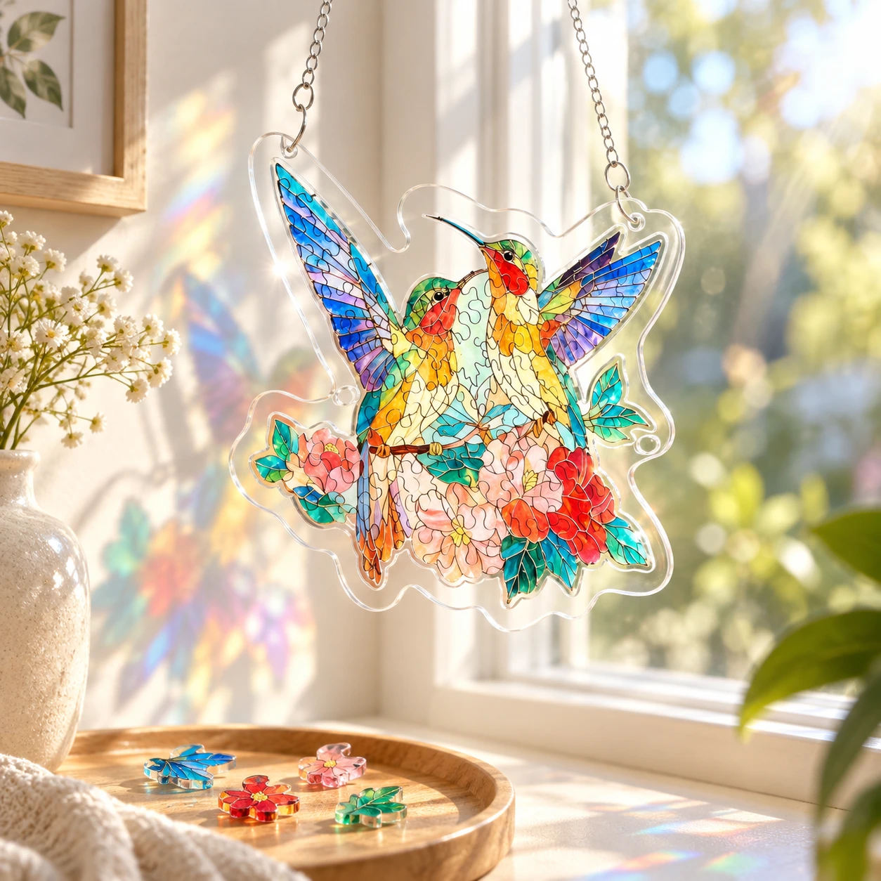 83-Piece Acrylic Suncatcher Puzzle Kit