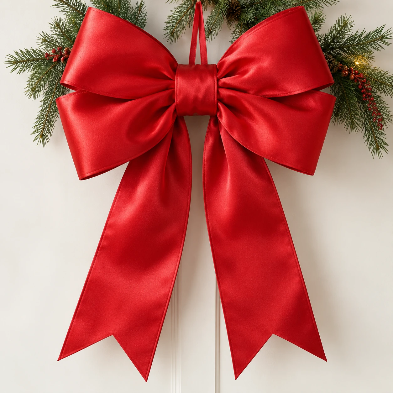 Red Christmas Tree Bow