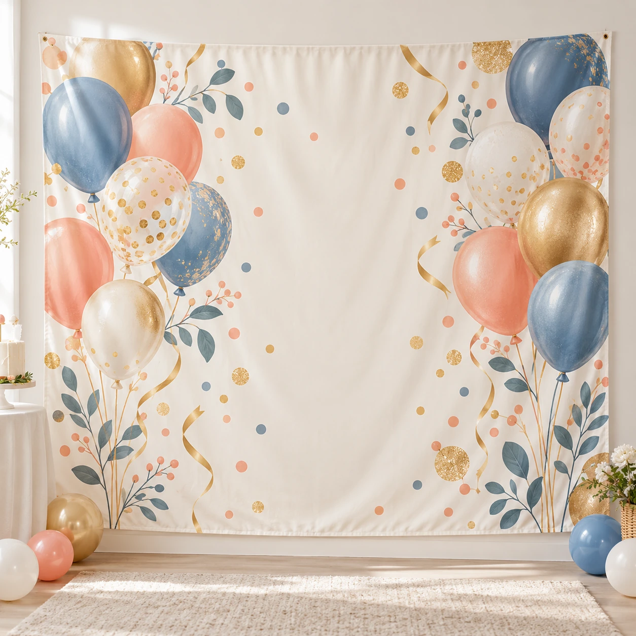 Home Birthday Party Photo Backdrop