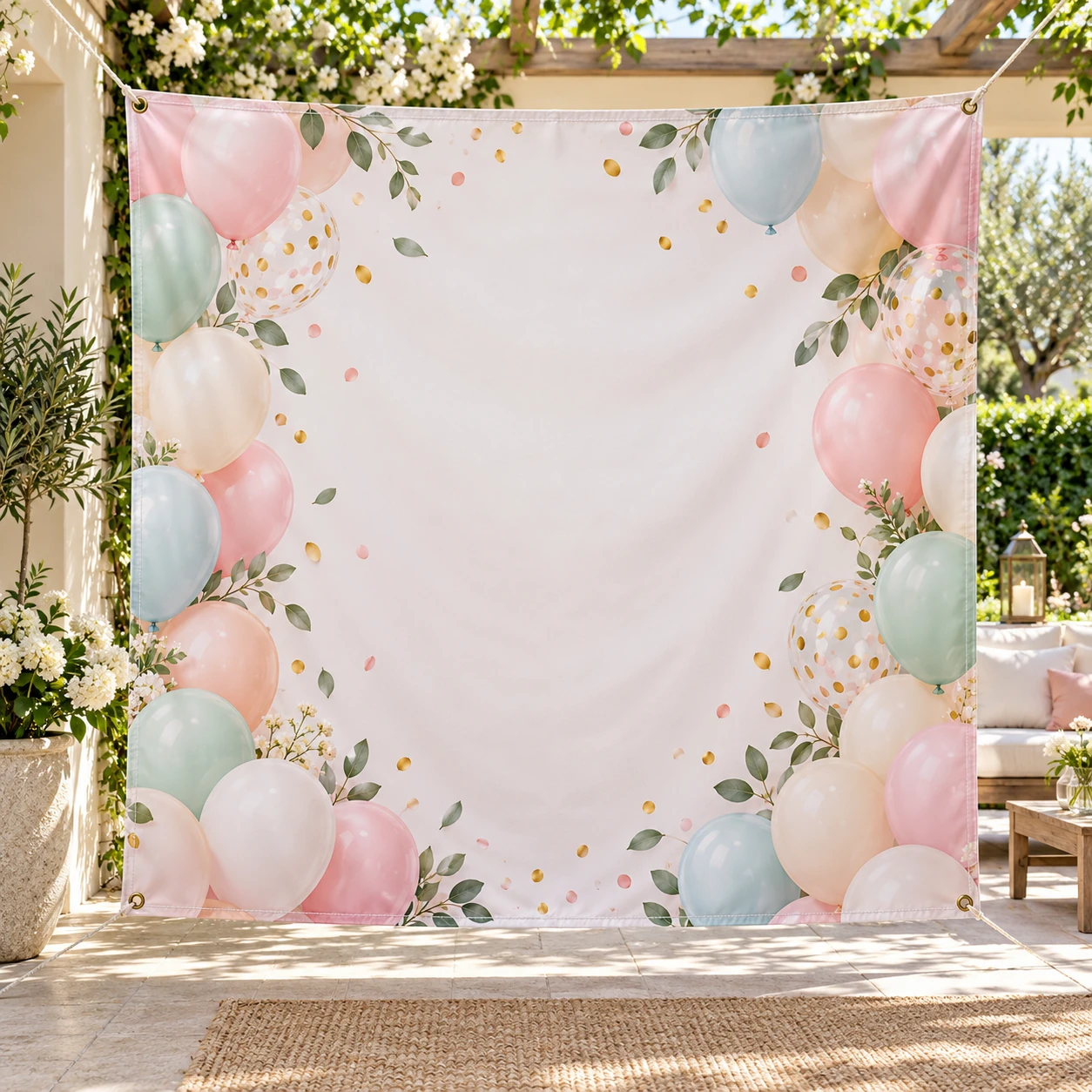 Indoor & Outdoor Birthday Backdrop Banner