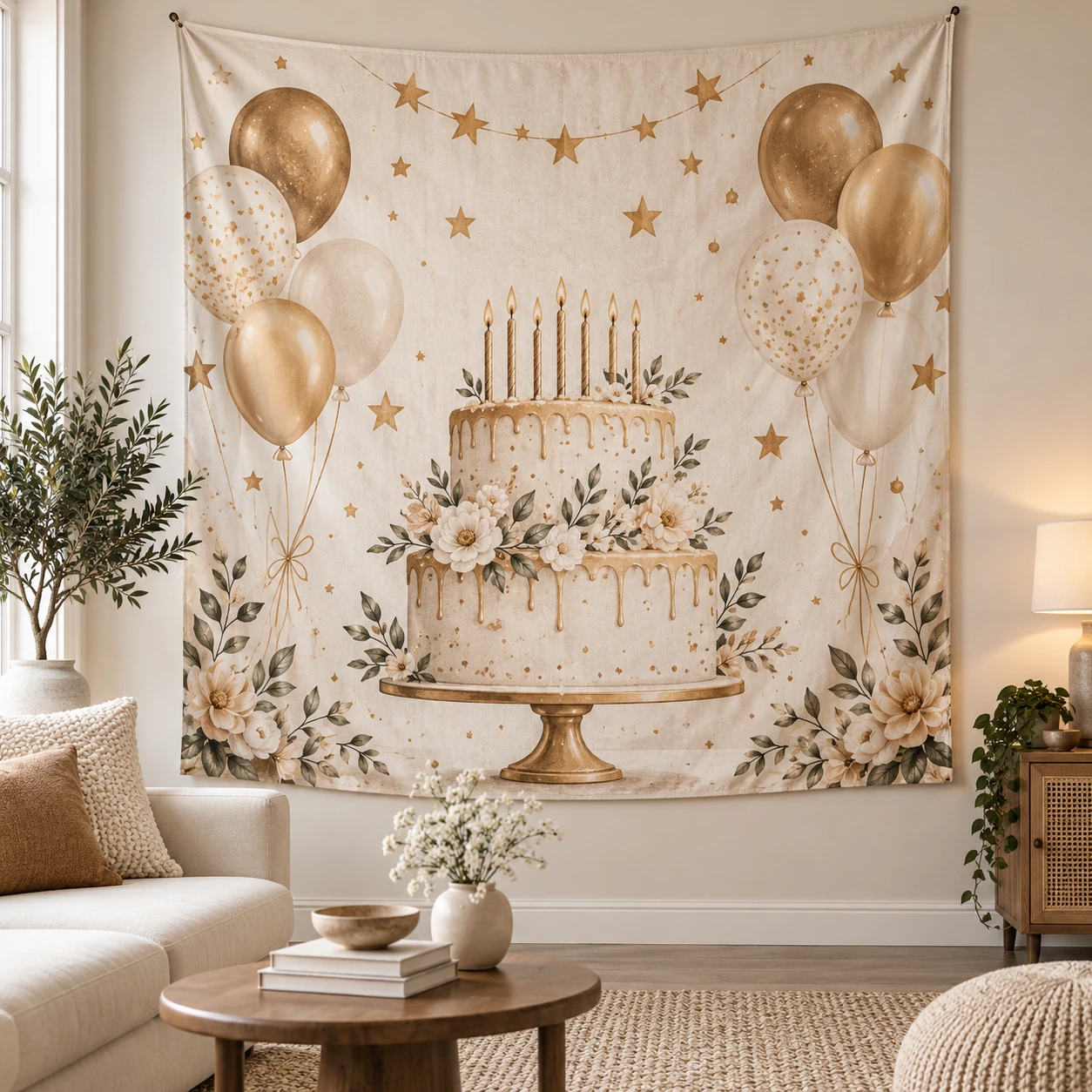 Birthday Fabric Backdrop Banner · Style 03