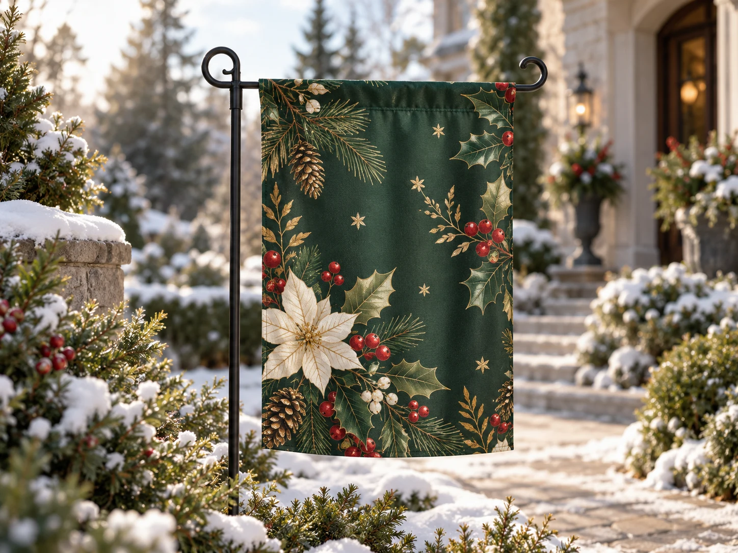 Polyester Christmas Garden Flag