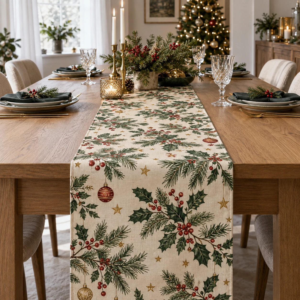 Christmas Printed Table Runner