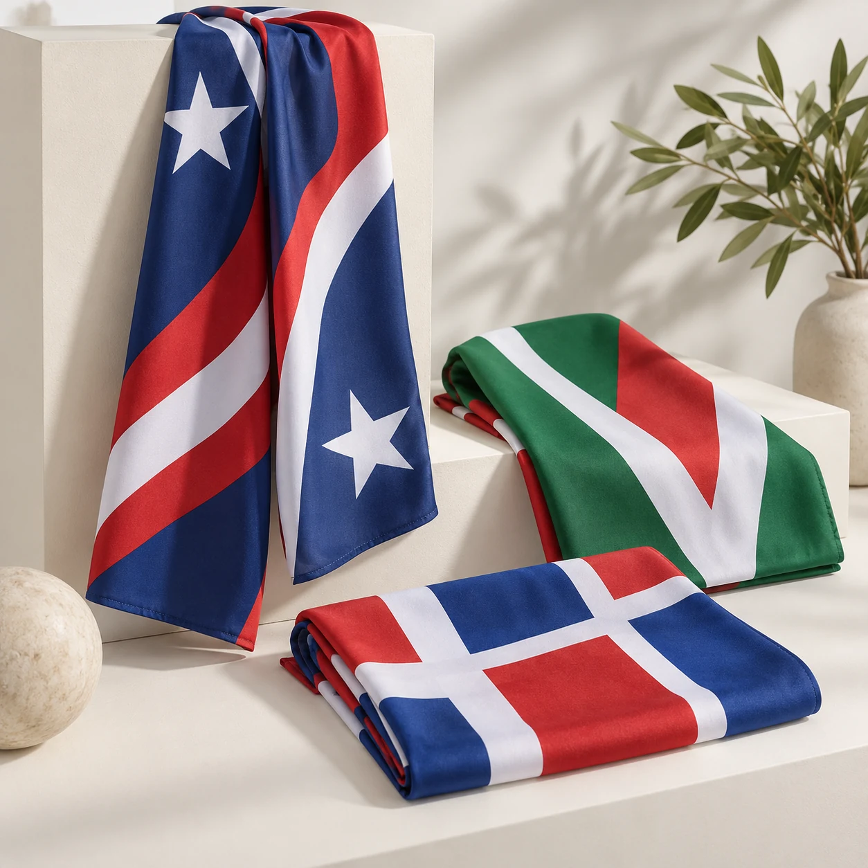 World Cup Flag Print Scarf