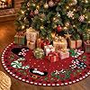Red Christmas Tree Skirt · Style 03