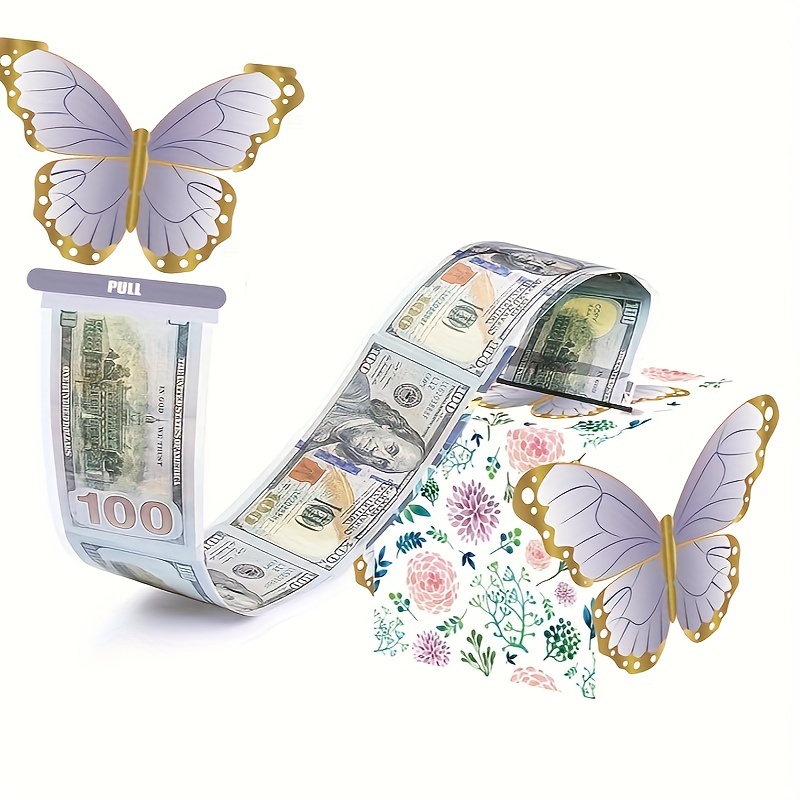 生日主题现金箱快乐生日贺卡和50个透明袋惊喜现金箱现金箱现金适合庆祝生日活动万圣节感恩节圣诞节