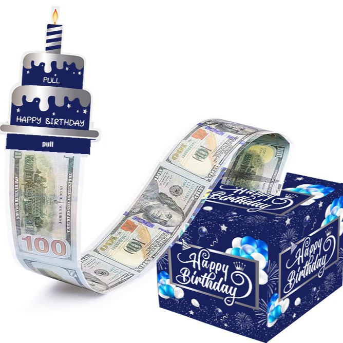 Red Birthday Surprise Cash Gift Box