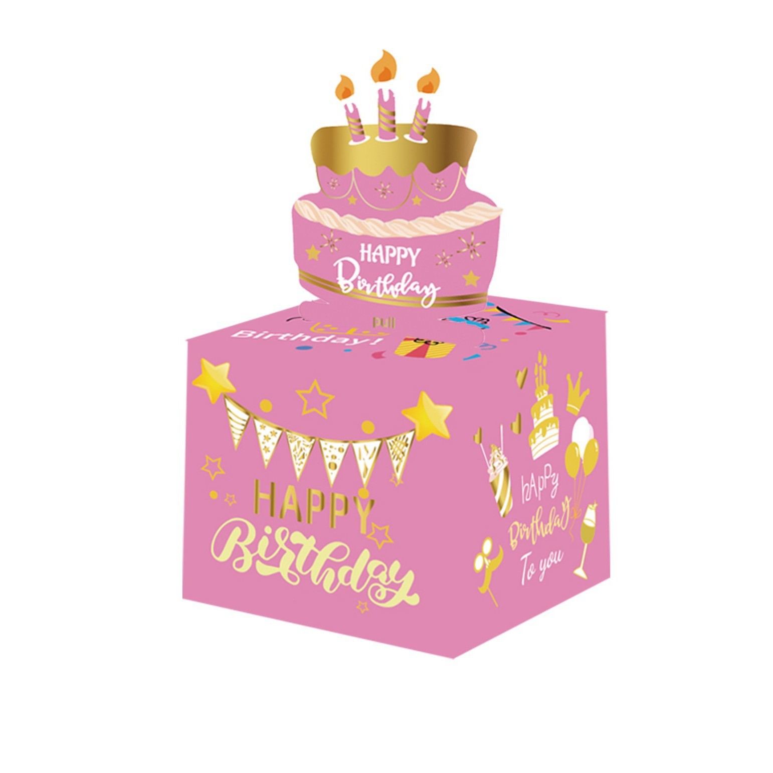 Birthday Pull-Out Cash Gift Box