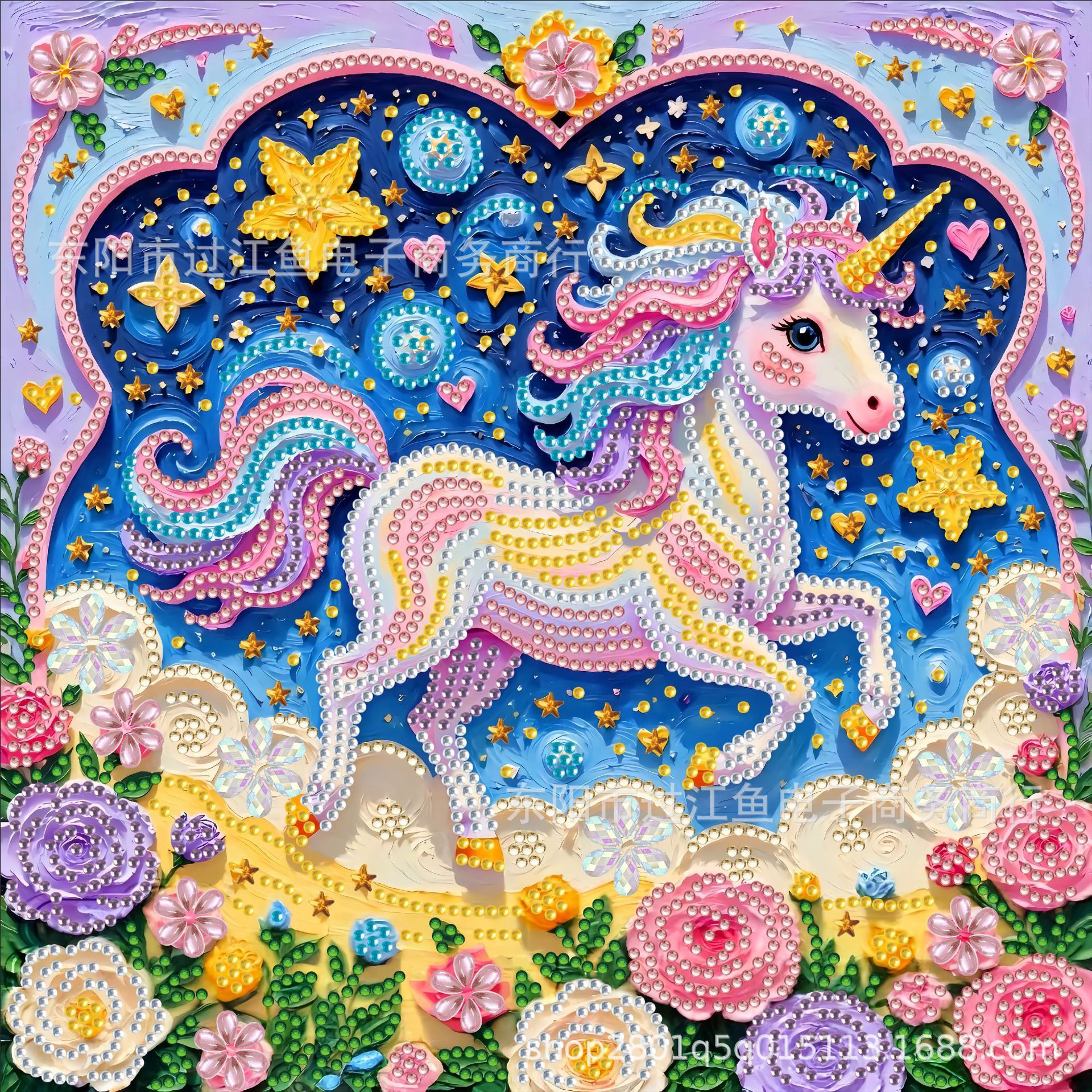 手工钻石画跨境异形亮钻水晶钻石贴画闪钻DIY画装饰休闲点钻画