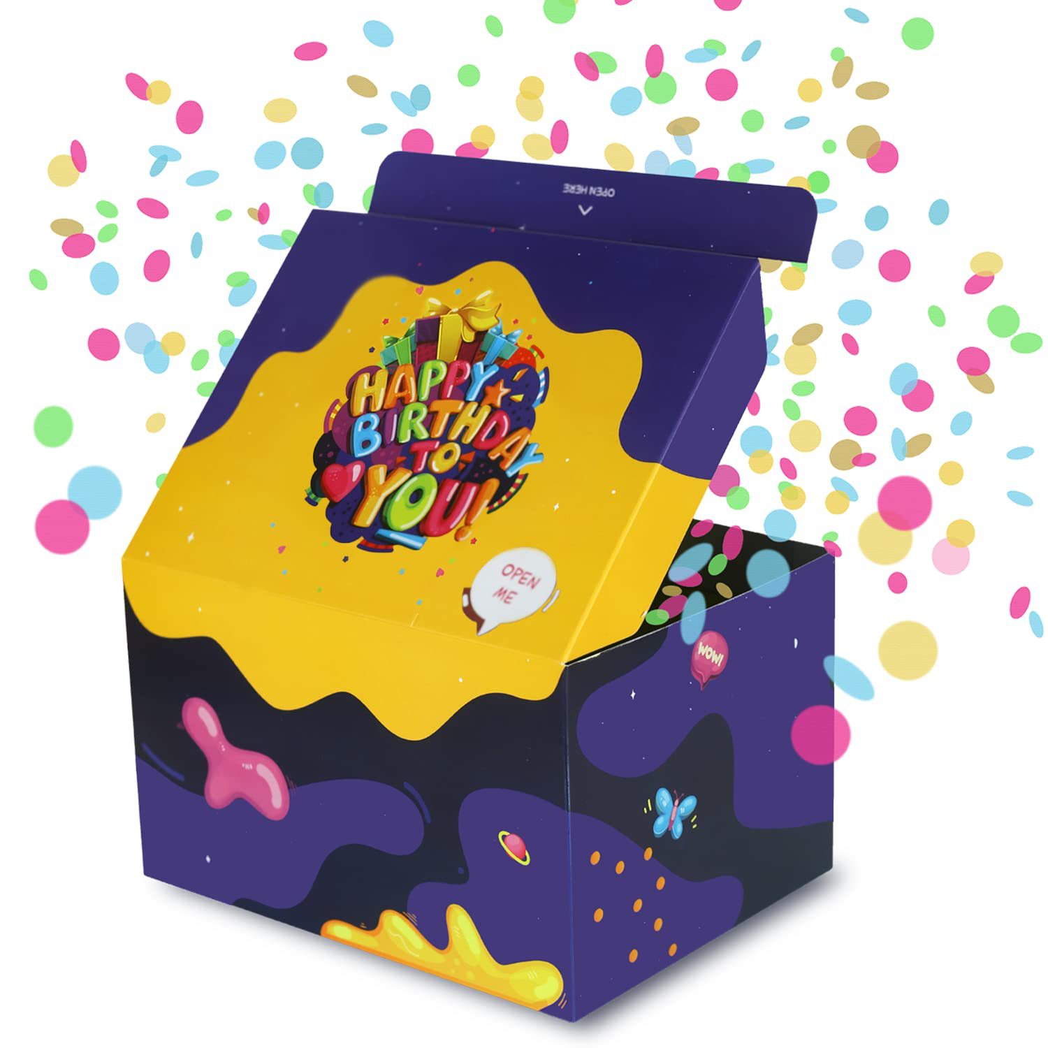 Purple Birthday Custom Gift Box